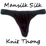 Mansilk Silk Knit Thong