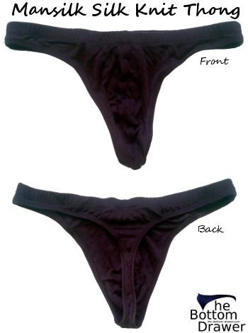 Mansilk Silk Knit Thong