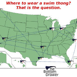 Where to wear swim thongs?