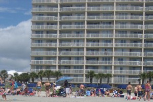 Myrtle Beach only brave guy in swim brief
