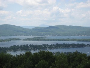 View of Lake George from a Hike