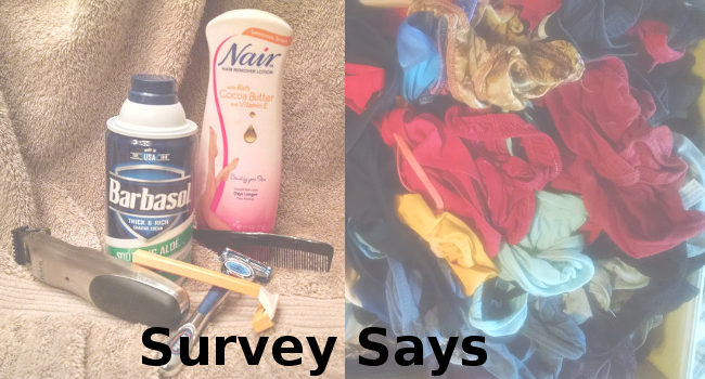 manscaping and underwear organization survey