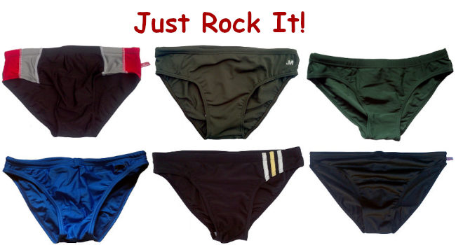 Rock the swim briefs