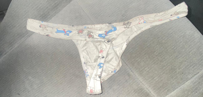 doggy print thong