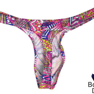 Slip Tanga Pour Homme Tropical Thongs - Bleu - Taille M - Nylon - Pack De 1 - Neuf Sans étiquette