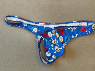 AlixExpress Thong Blue Print